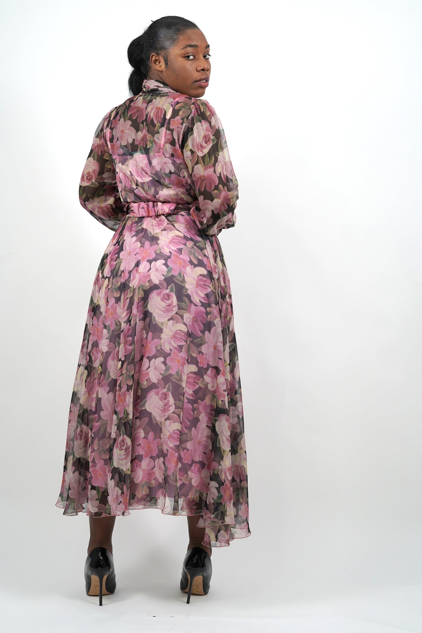 Anita Floral Bow-tie Dress