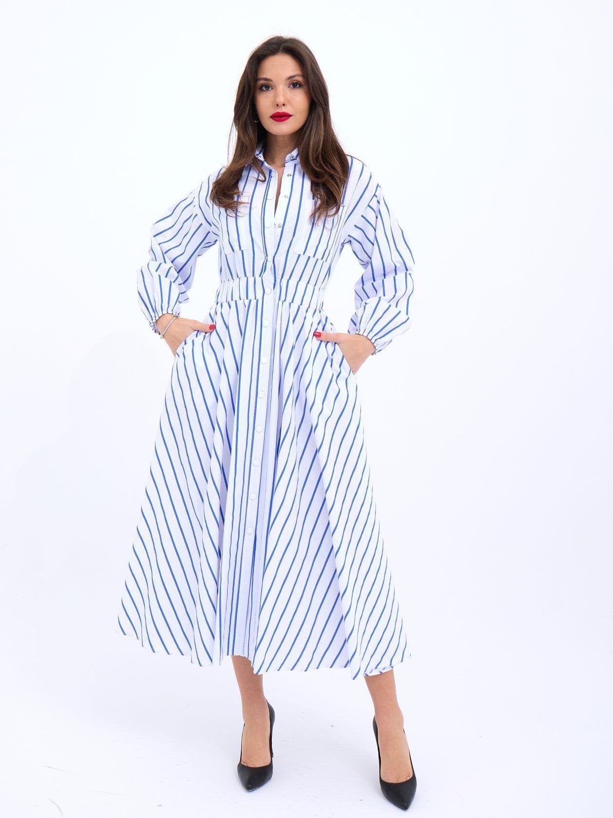 Elena striped dress image 3