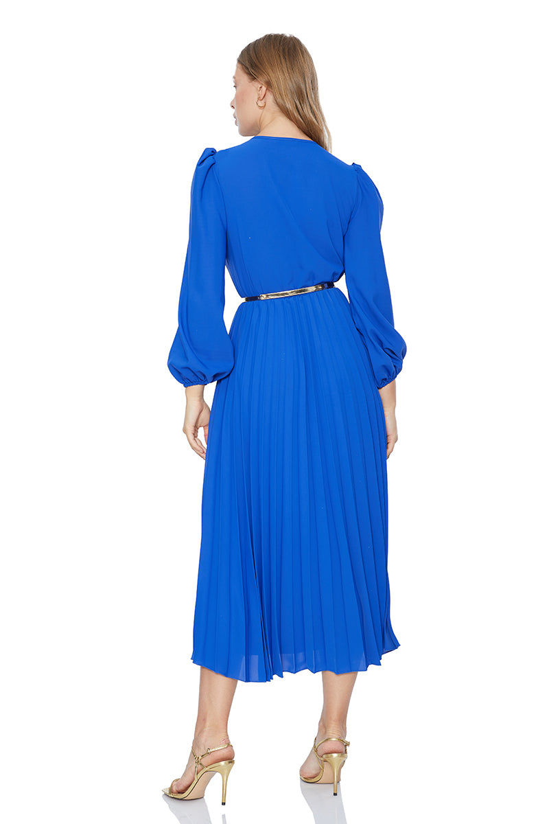 Fervente bleu chiffon dress image 2