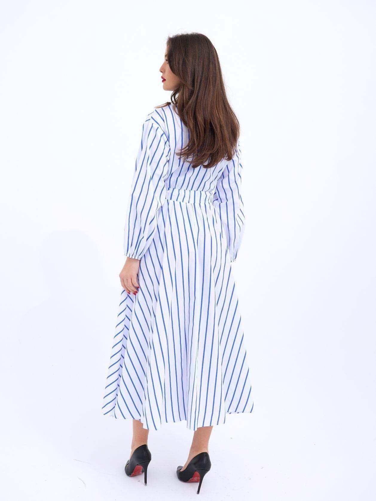 Elena striped dress image 1