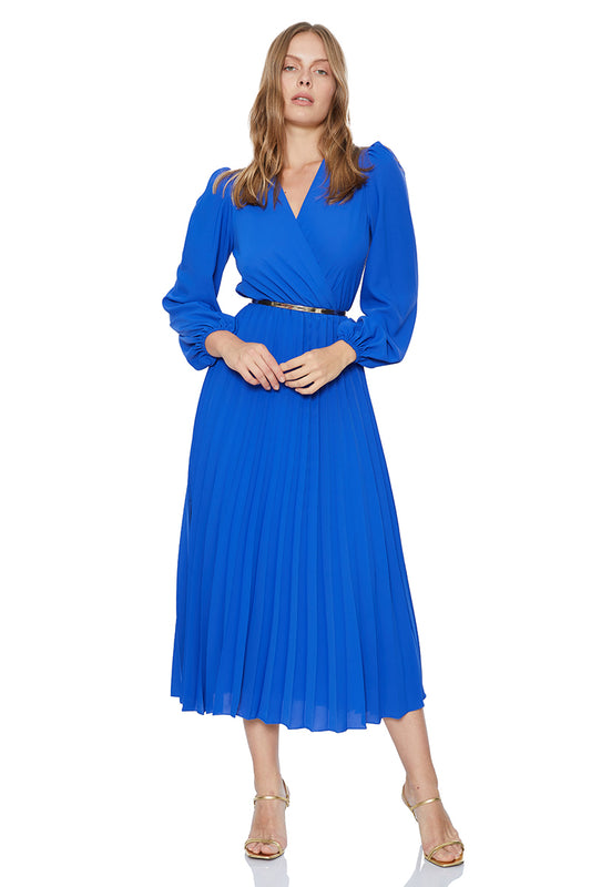 Fervente bleu chiffon dress image 0